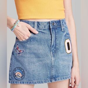 Wild Fable Women's Low Rise Patchwork Mini Skirt Size 8 NWT